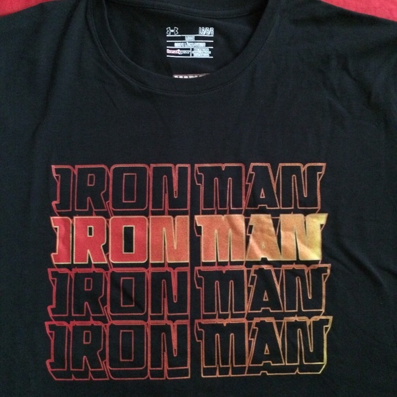 SOLD - Iron Man Under Armor T-Shirt Large (BNWT) - Picture 7 of 10